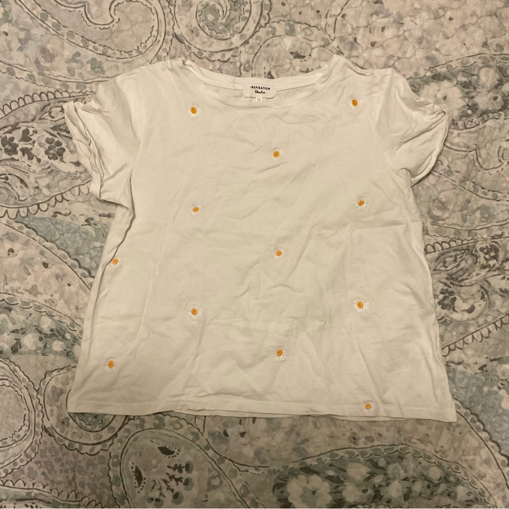 Sunflower Embroidery T-shirt Women’s M